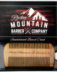 Straight Edge Sandalwood Beard Comb