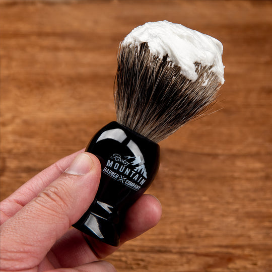 YOU CAN APPLY IT WITH A SHAVING BRUSH OR YOUR HANDS