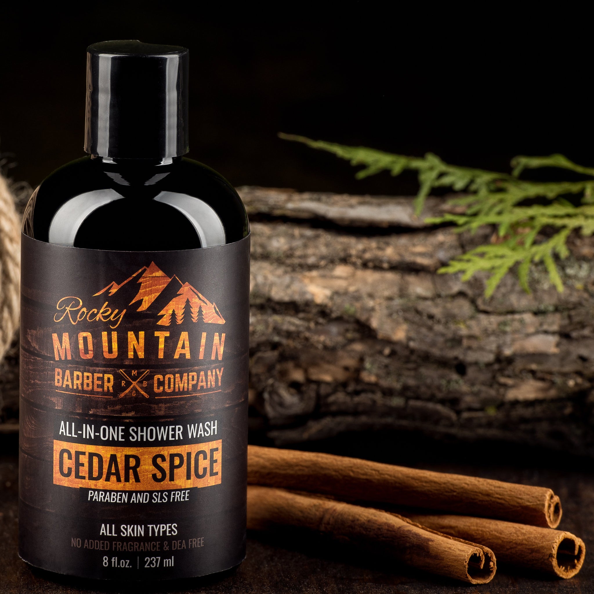 Cedar Spice All-In-One Shower Wash | Rocky Mountain Barber Company