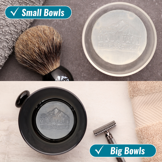 THEY FIT IN BIG AND SMALL SHAVE BOWLS