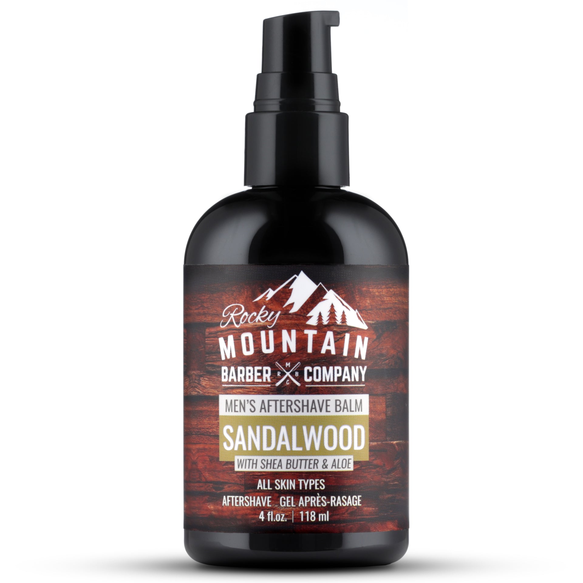 Aftershave Balm For Men - With Natural Sandalwood Essential Oil - 5 Ounce
