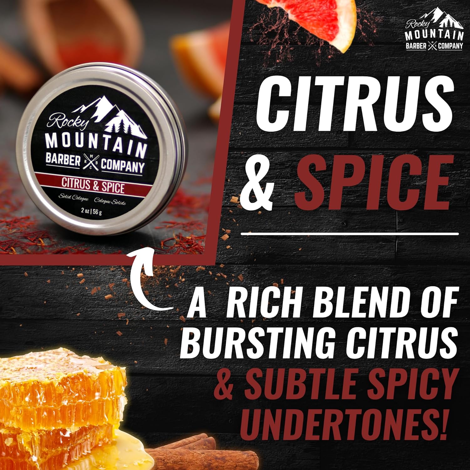 Citrus &amp; Spice Solid Cologne